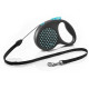 Lesa retractabila cu fir Flexi Fun Dots M Albastru